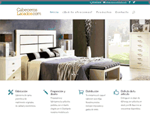 Tablet Screenshot of cabeceroslacados.com